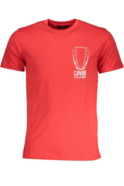 Cavalli Class T-Shirt Stylisches rotes Kurzarm-T-Shirt für Herren mit günstig online kaufen