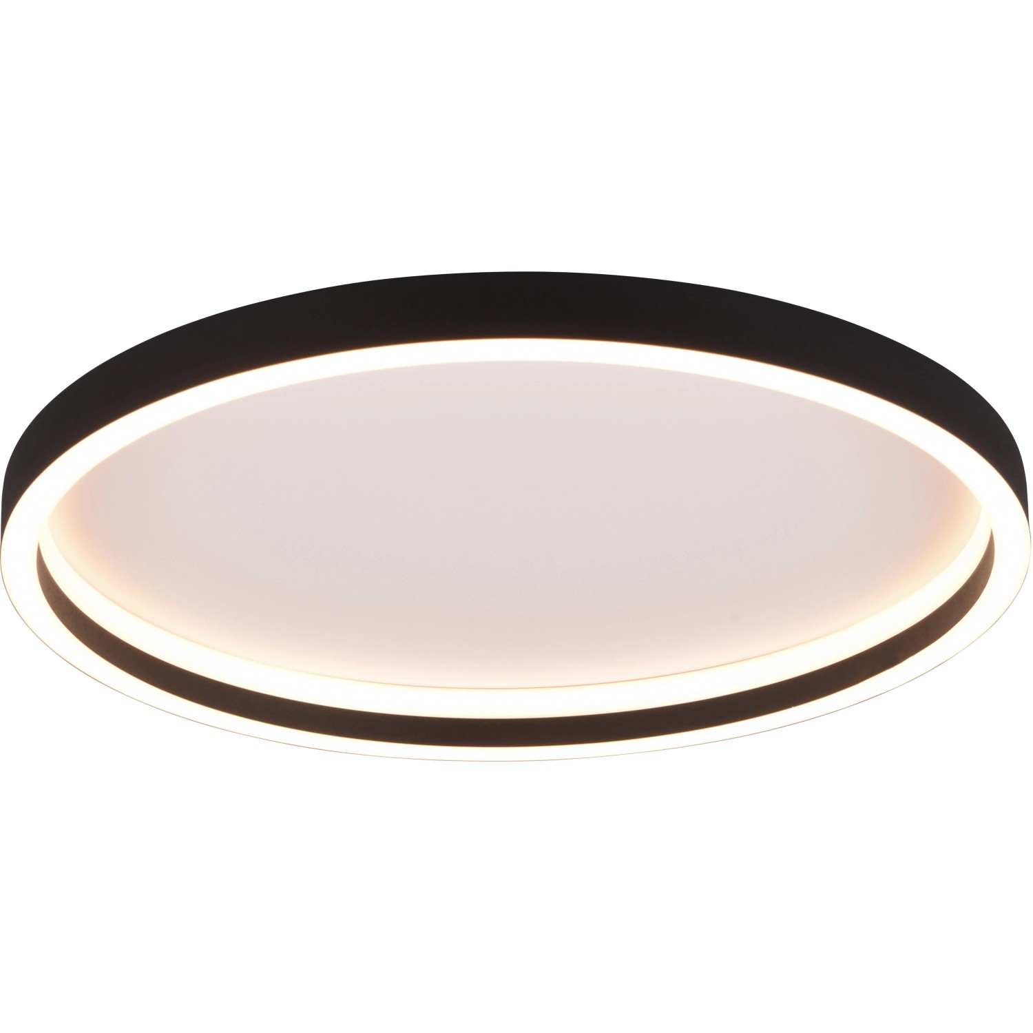 Reality LED Deckenleuchte Rotonda Schwarz matt Ø 35 cm günstig online kaufen