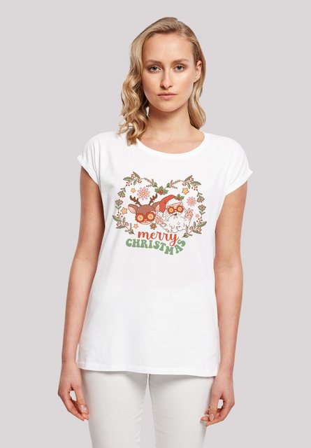 F4NT4STIC T-Shirt "Weihnachten Hippie Santa And Reindeer", Premium Qualität günstig online kaufen