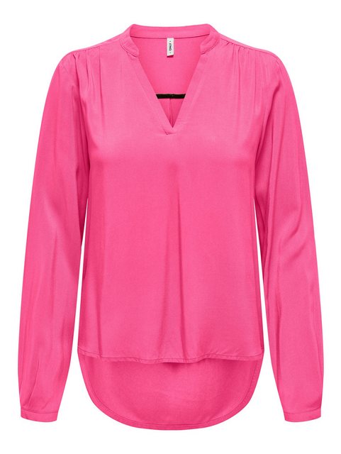 ONLY Blusenshirt ONLNOVA LIFE VIS L/S JOSIE TOP SOLID günstig online kaufen