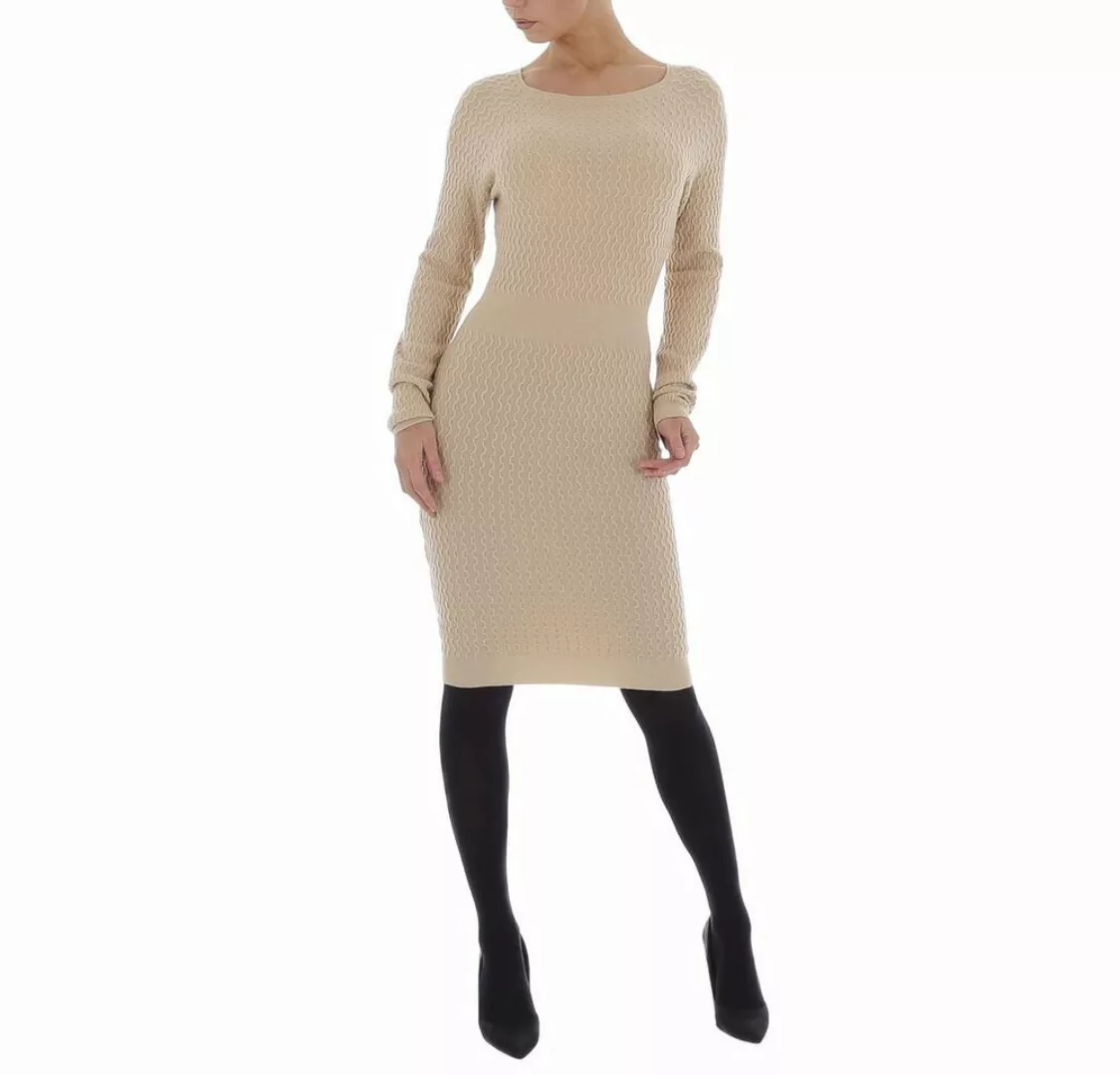 Ital-Design Strickkleid Damen Freizeit Ornamente Stretch Strickoptik Stretc günstig online kaufen