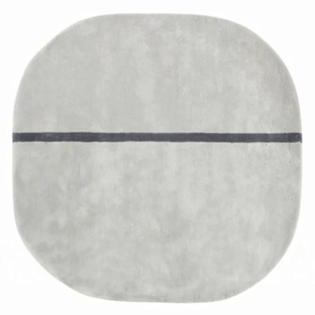 Teppich Oona textil grau - 140 x 140 cm - Normann Copenhagen - Grau günstig online kaufen