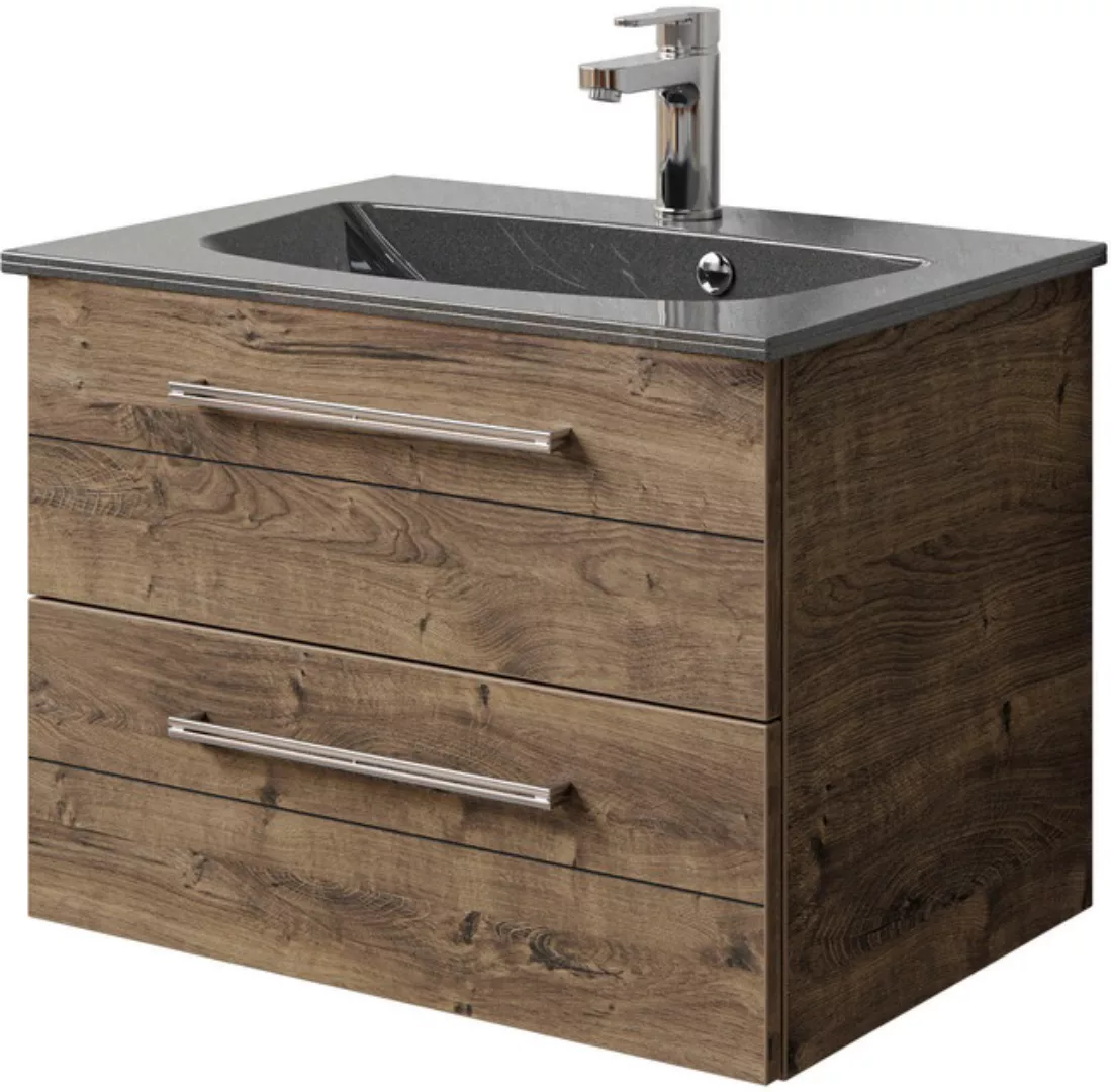 Saphir Waschtisch »Serie 6025 Mineralmarmor-Waschtisch mit Unterschrank, 67 günstig online kaufen