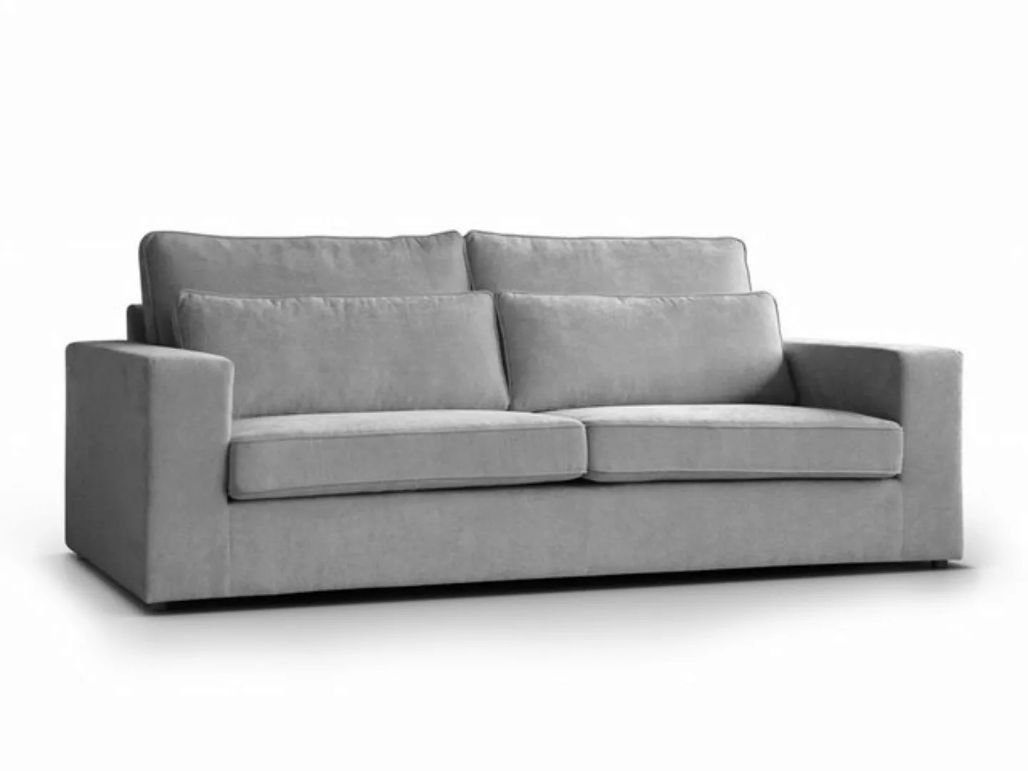 Beautysofa Ecksofa Modernes, stilvolles und elegantes 3-Sitzer-Sofa PARMA, günstig online kaufen