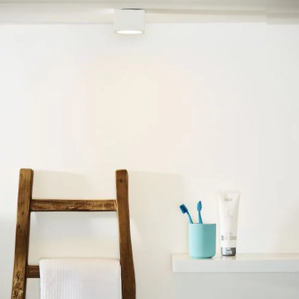 Badezimmer Deckenleuchte in weiß, 90x90mm günstig online kaufen