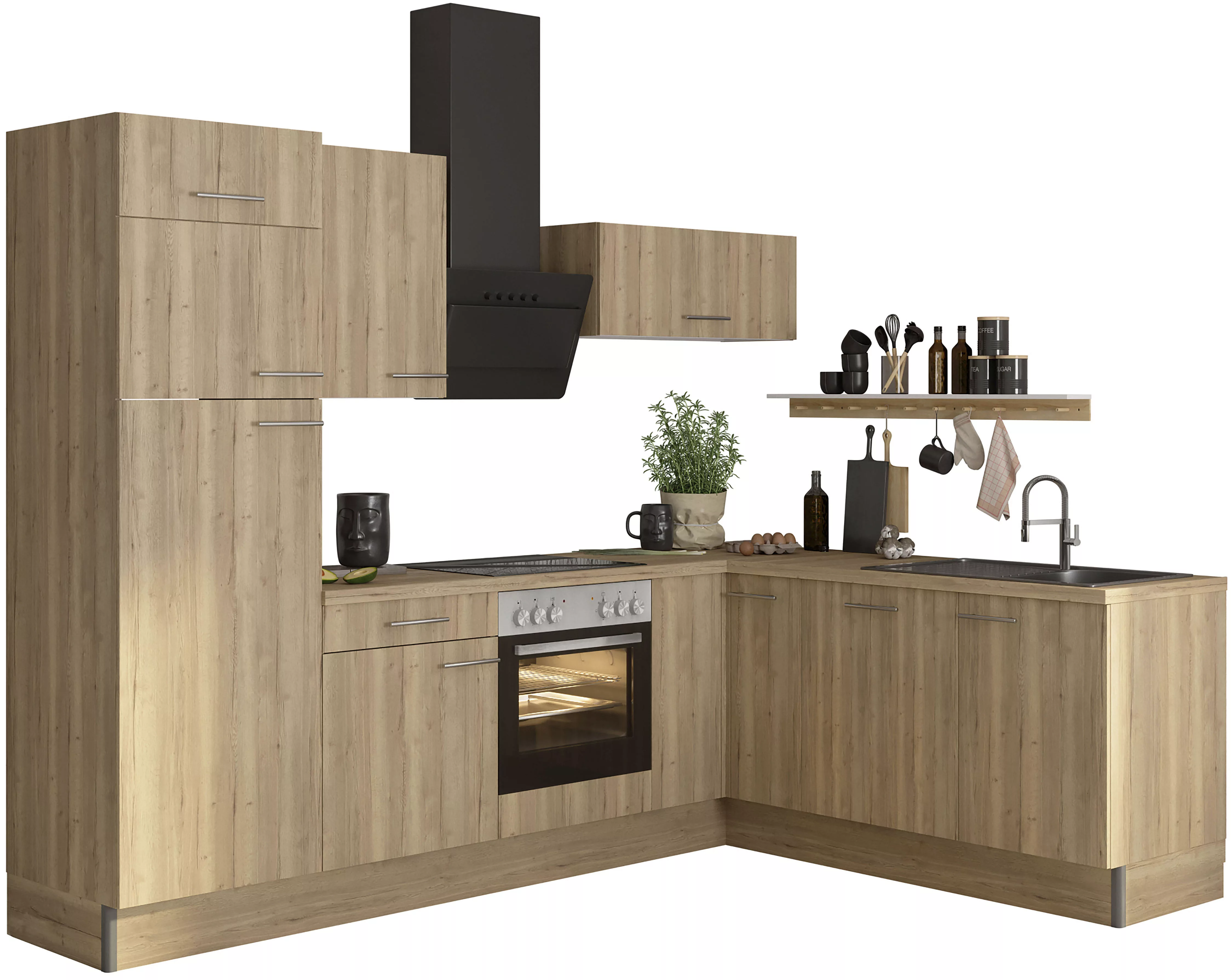 OPTIFIT Küche "Klara", 270 x 200 cm breit, wahlweise mit E-Geräten günstig online kaufen