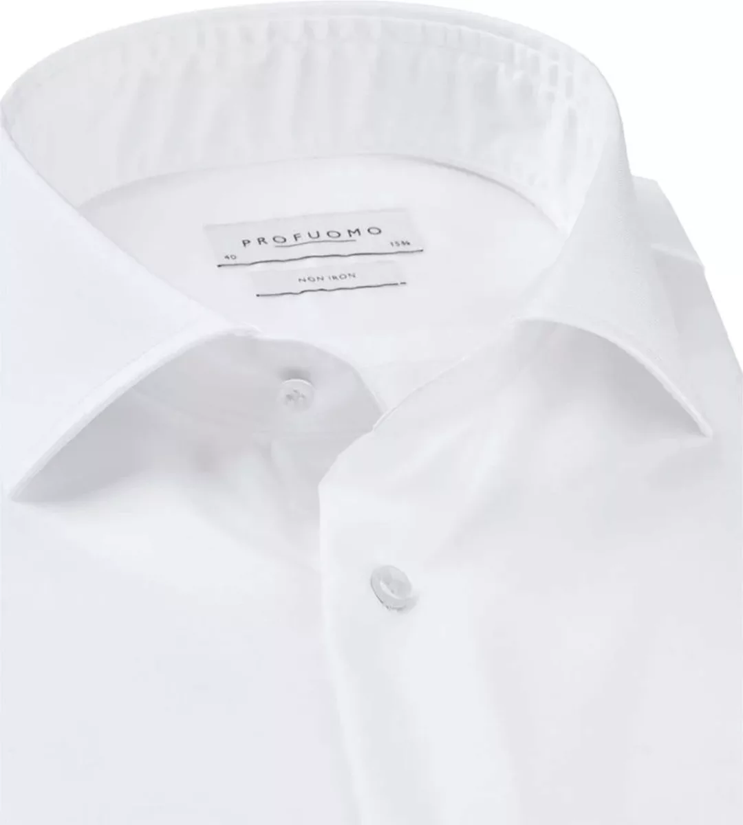 Profuomo Slim Fit Hemd Cutaway Weiß - Größe 39 günstig online kaufen