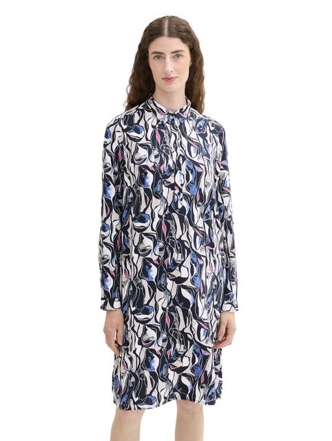 TOM TAILOR Blusenkleid mit Allover-Print günstig online kaufen