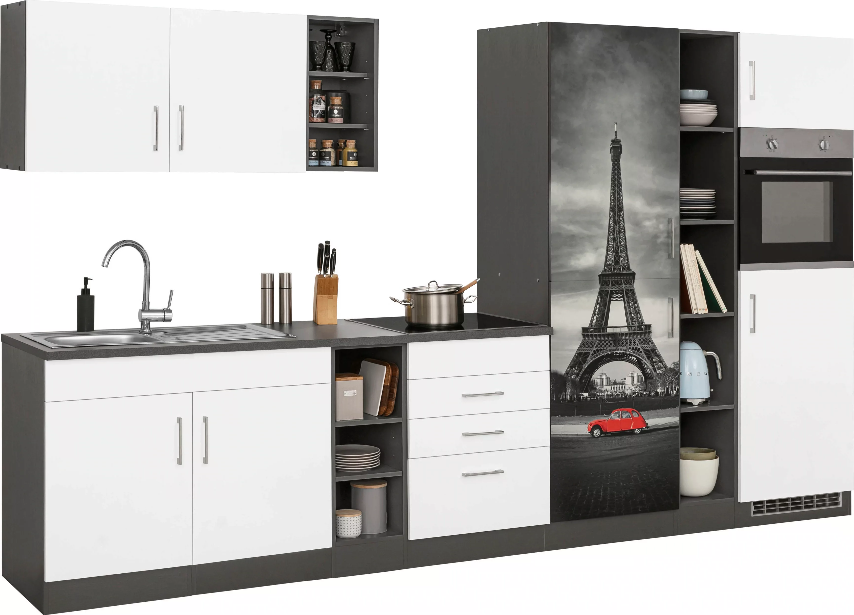 KOCHSTATION Küchenzeile "KS-Paris", ohne E-Geräte, Breite 340 cm günstig online kaufen