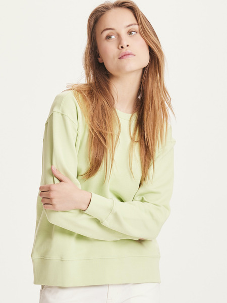 Sweatshirt - Daphne Basic Badge Sweat - Aus Bio-baumwolle günstig online kaufen