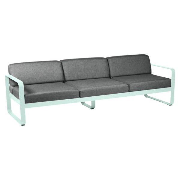 Bellevie 3-Sitzer Lounge-Sofa A7 Gletscherminze A3 Graphitgrau günstig online kaufen