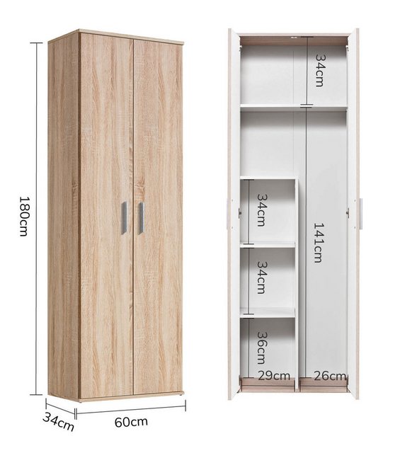 mokebo Mehrzweckschrank Der Lange (mit Staubsaugerfach) in Braun, auch als günstig online kaufen