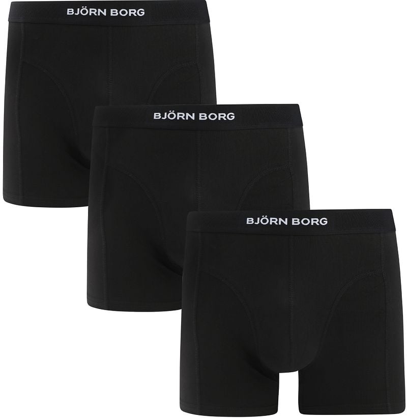 Bjorn Borg Bio-Baumwoll-Boxershorts 3er-Pack Schwarz - Größe M günstig online kaufen