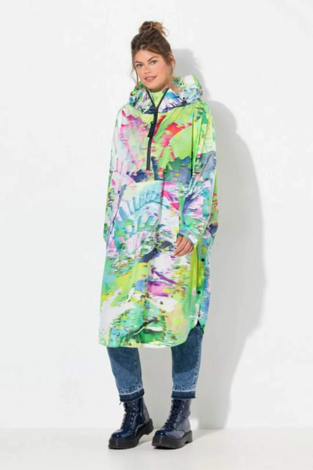 Laurasøn Funktionsjacke Funktions-Regencape Unisex Print Kapuze günstig online kaufen