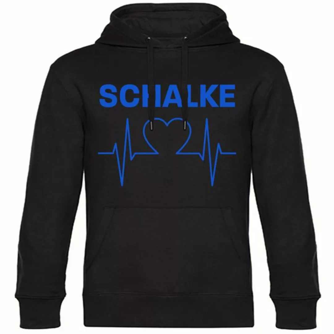 multifanshop Kapuzensweatshirt Schalke - Herzschlag - Pullover günstig online kaufen