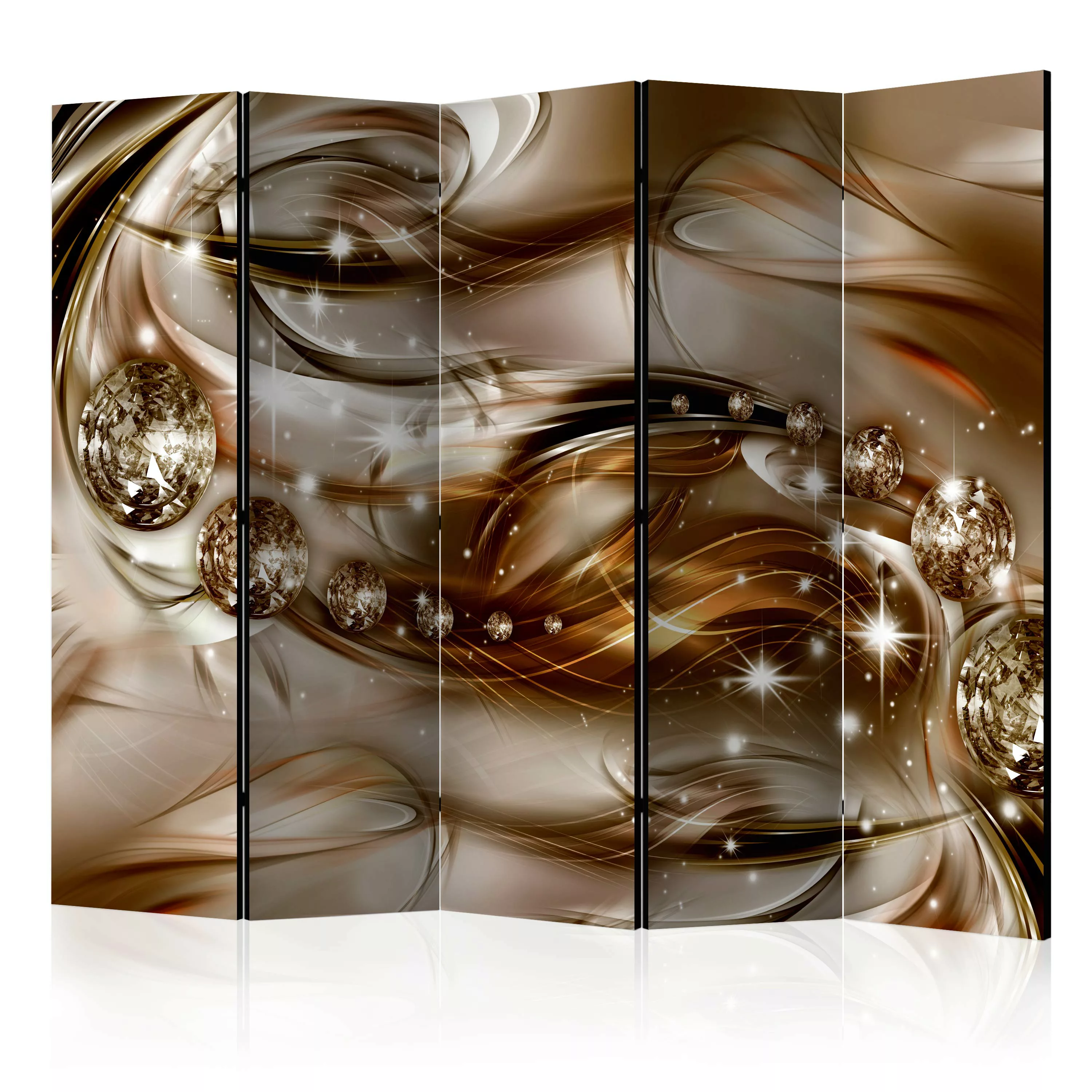 5-teiliges Paravent - Chocolate Tide Ii [room Dividers] günstig online kaufen