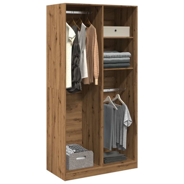 vidaXL Kleiderschrank Kleiderschrank Artisan-Eiche 100x50x200 cm Spanplatte günstig online kaufen