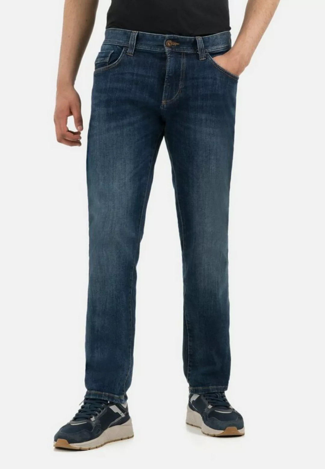 camel active 5-Pocket-Jeans 5-Pocket Jeans aus Baumwolle Regular Fit günstig online kaufen