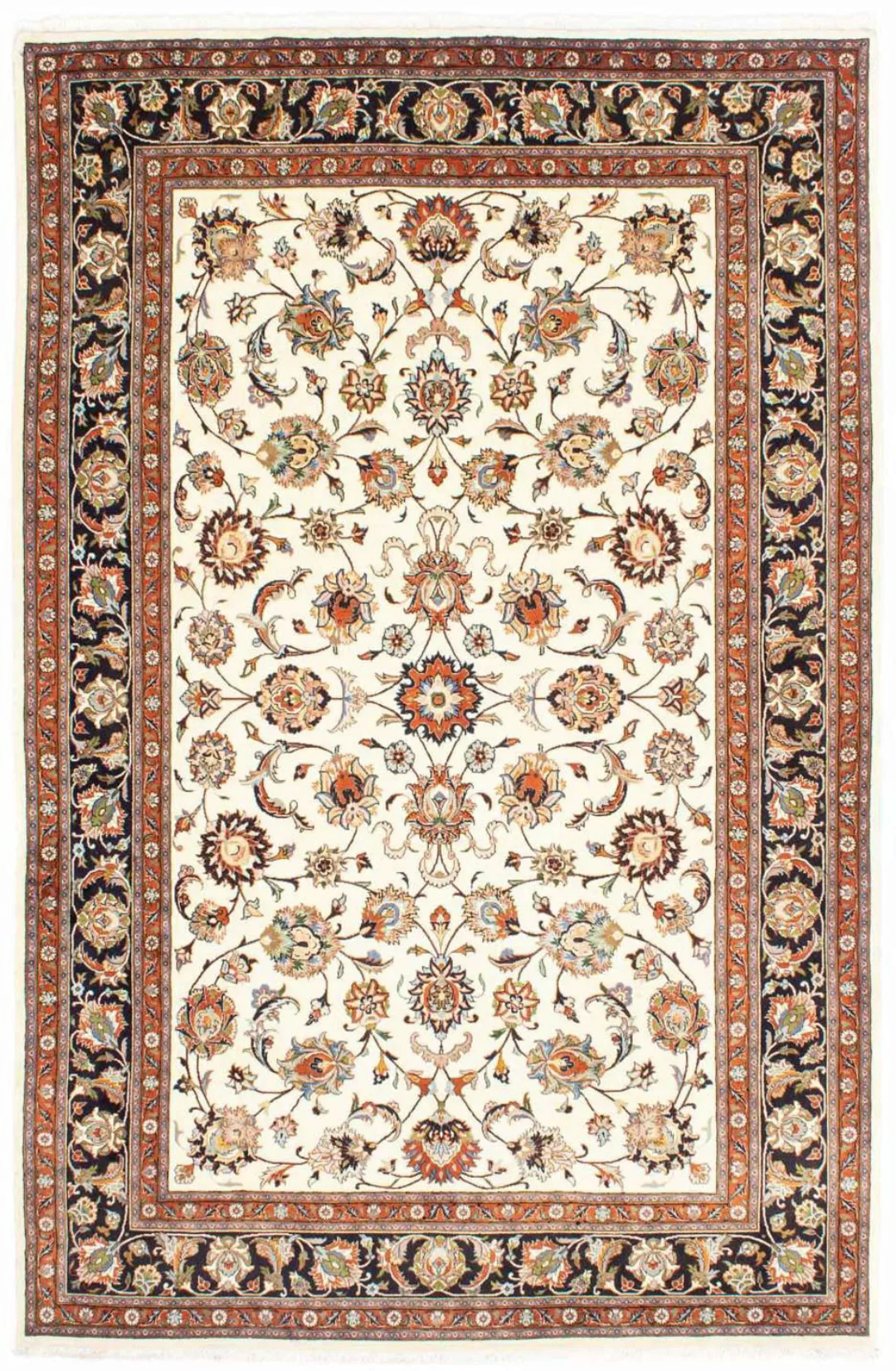 morgenland Wollteppich »Kaschmar Blumenmuster Beige 293 x 199 cm«, rechteck günstig online kaufen