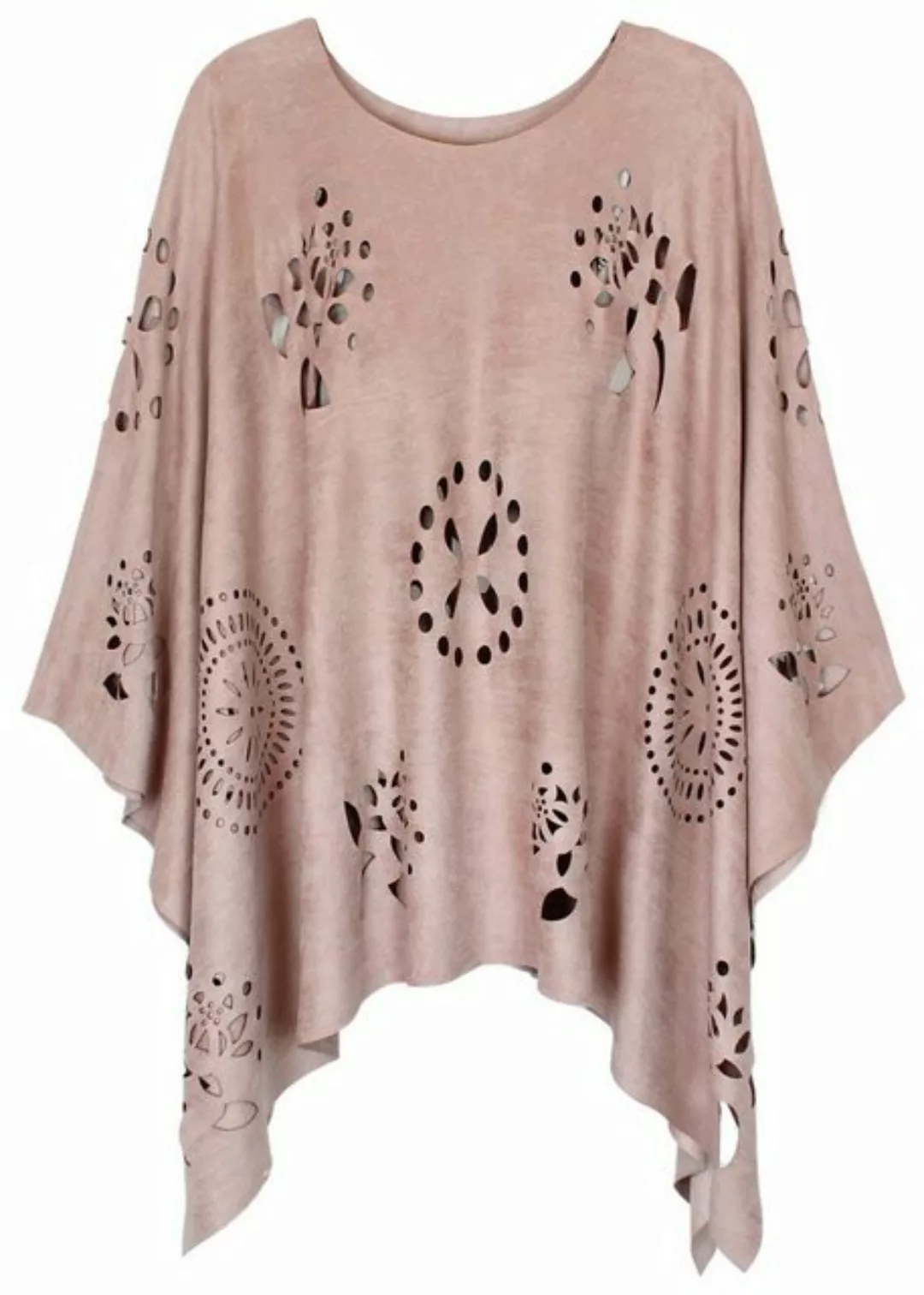 dy_mode Poncho Poncho Damen in Kunstleder Kunstwildleder-Optik Umhang Überw günstig online kaufen