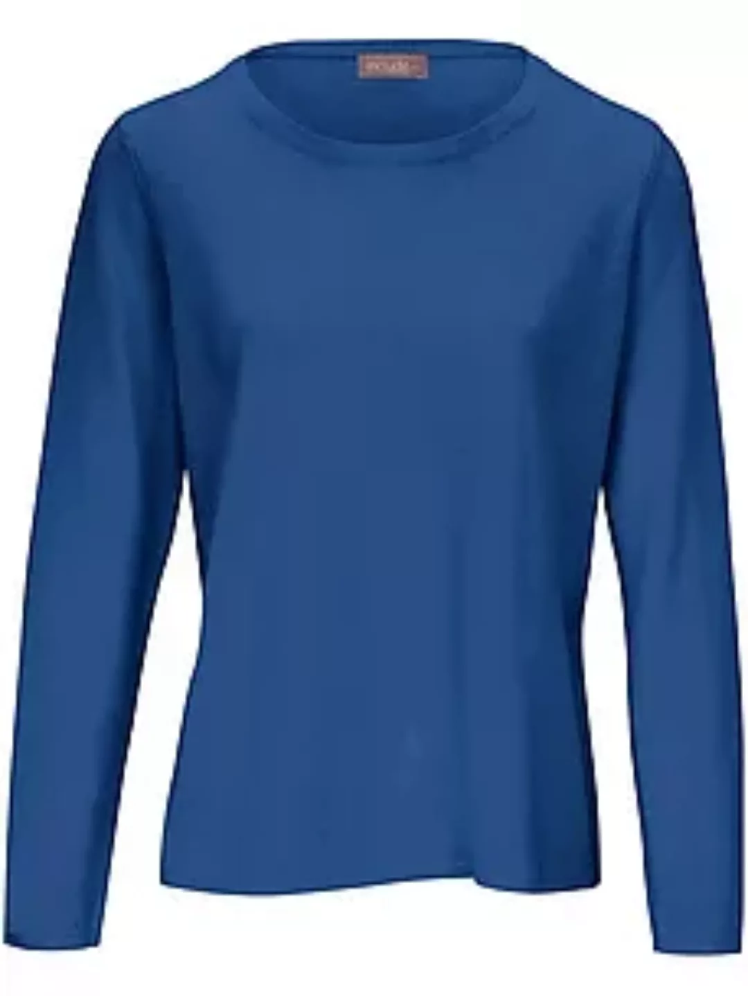 Rundhals-Pullover aus Schurwolle und Kaschmir include blau günstig online kaufen