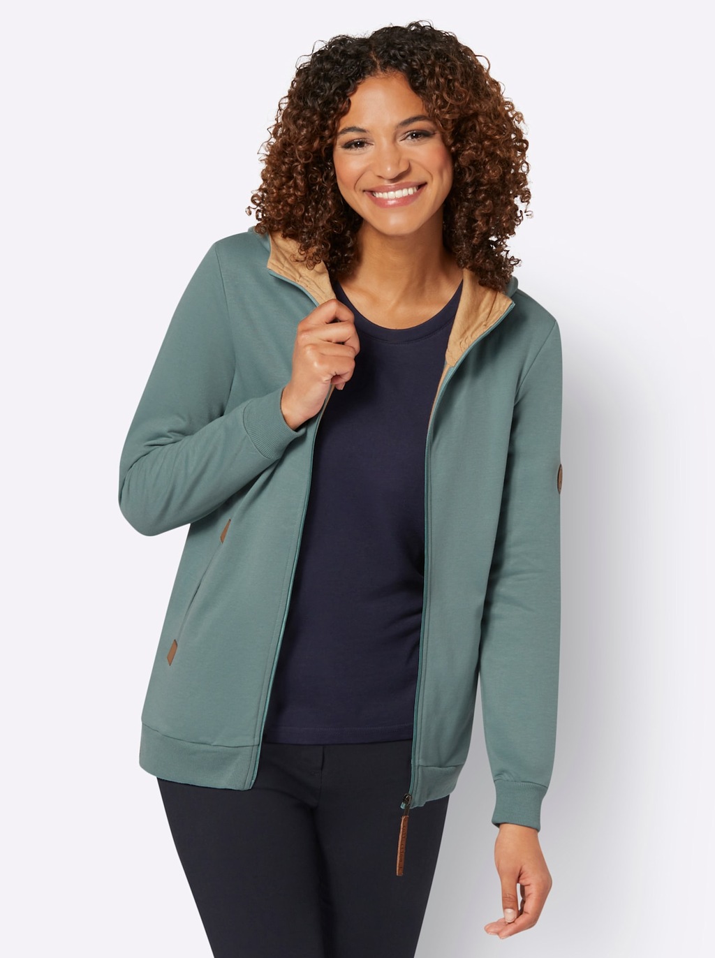 Casual Looks Shirtjacke "Sweatjacke" günstig online kaufen