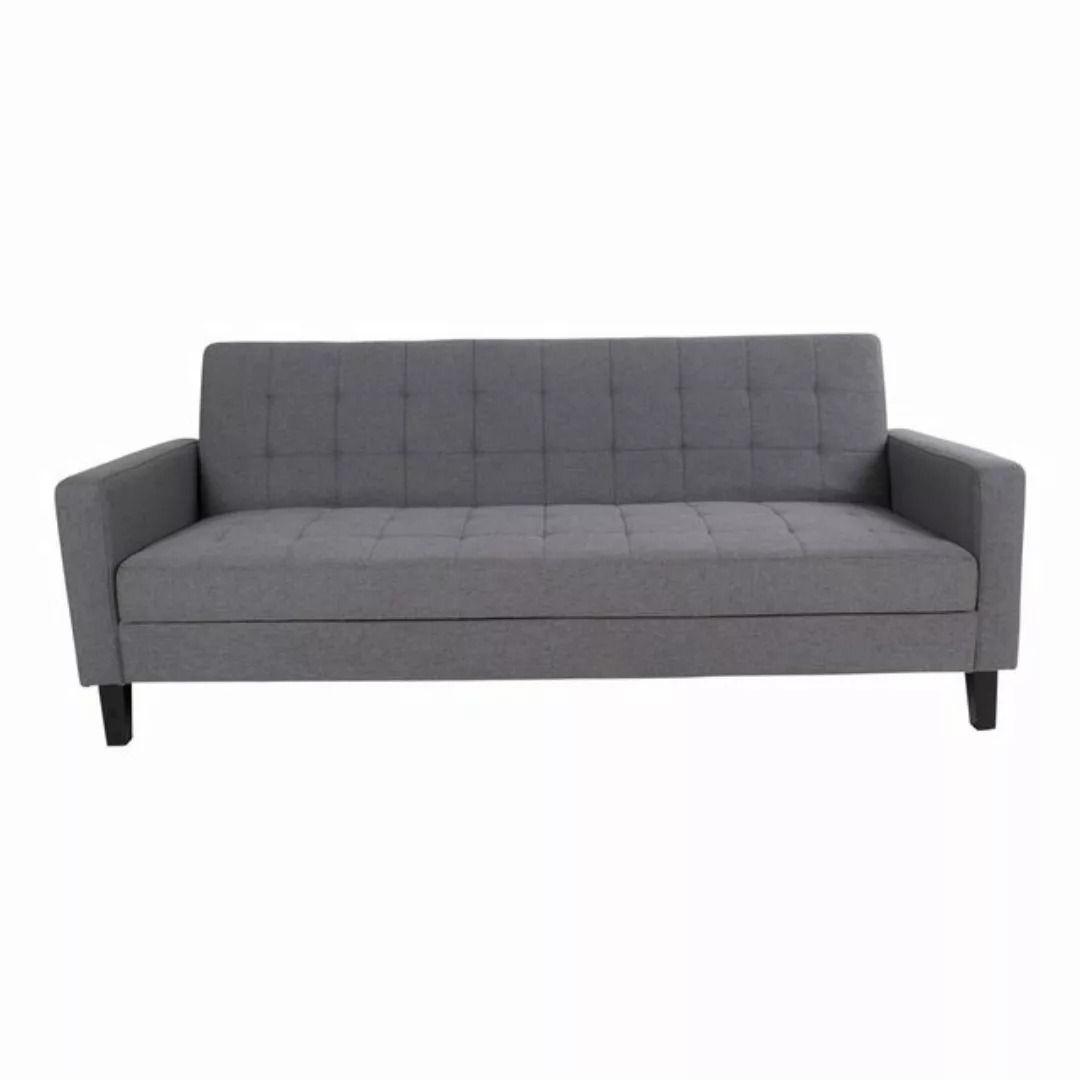 ebuy24 Schlafsofa Mina Schlafsofa dunkelgrau, schwarze Beine. günstig online kaufen