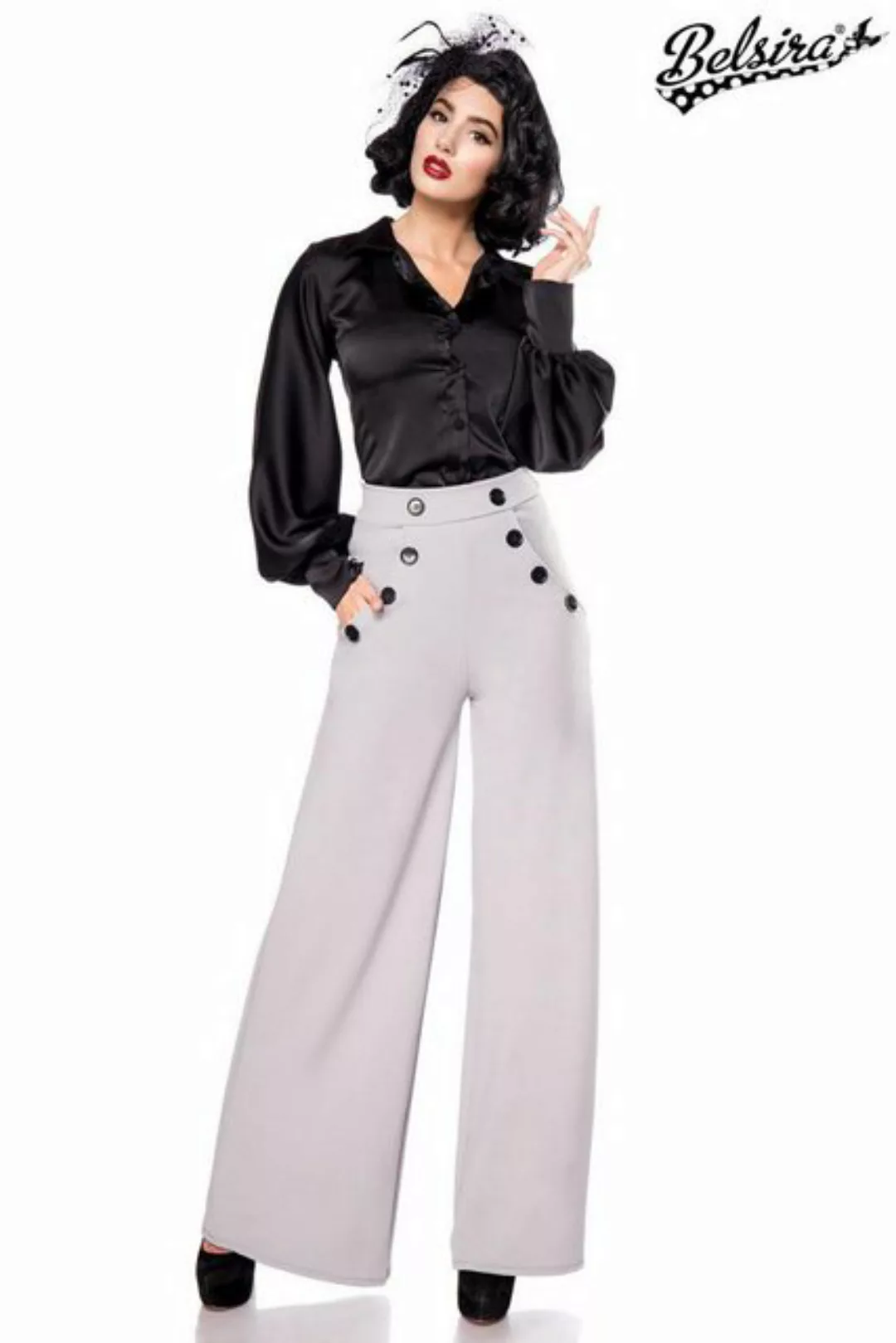 BELSIRA Homewearhose Belsira Marlenehose - (2XL,3XL,L,M) günstig online kaufen