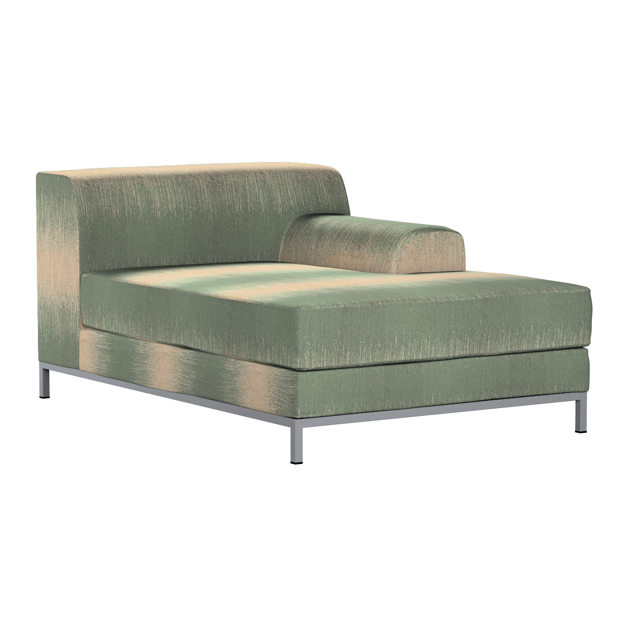 Bezug für Kramfors Sofa Recamiere rechts, grün-beige, Bezug für Recamiere r günstig online kaufen
