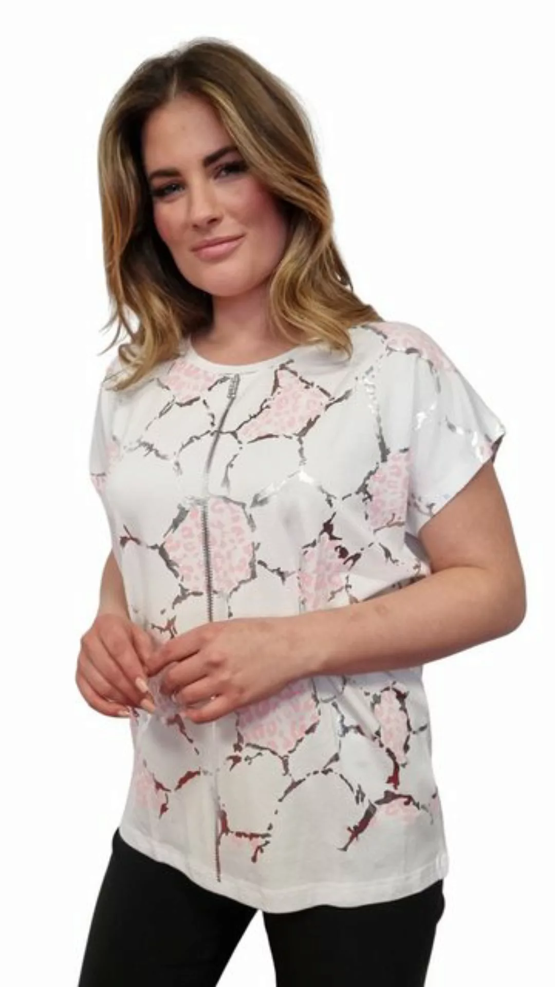 Estefania for woman T-Shirt bedruckt mit Glanzeffekten günstig online kaufen