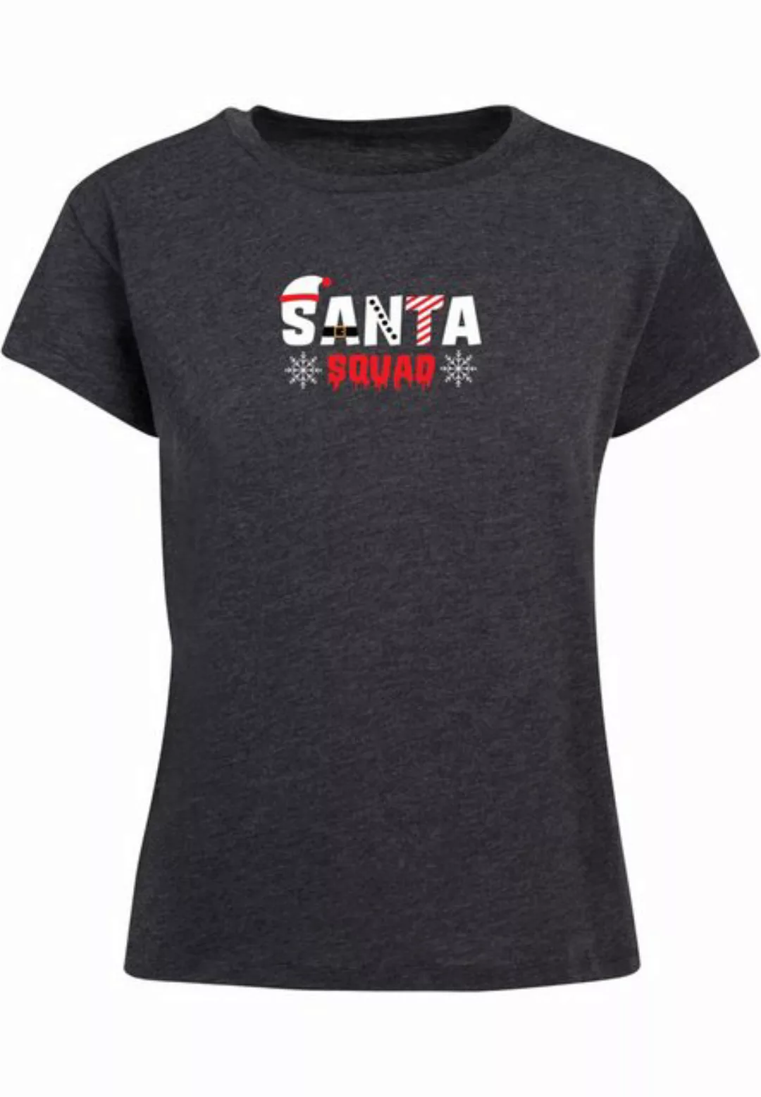 Merchcode T-Shirt Merchcode Damen Ladies Santa Squad Box Tee (1-tlg) günstig online kaufen