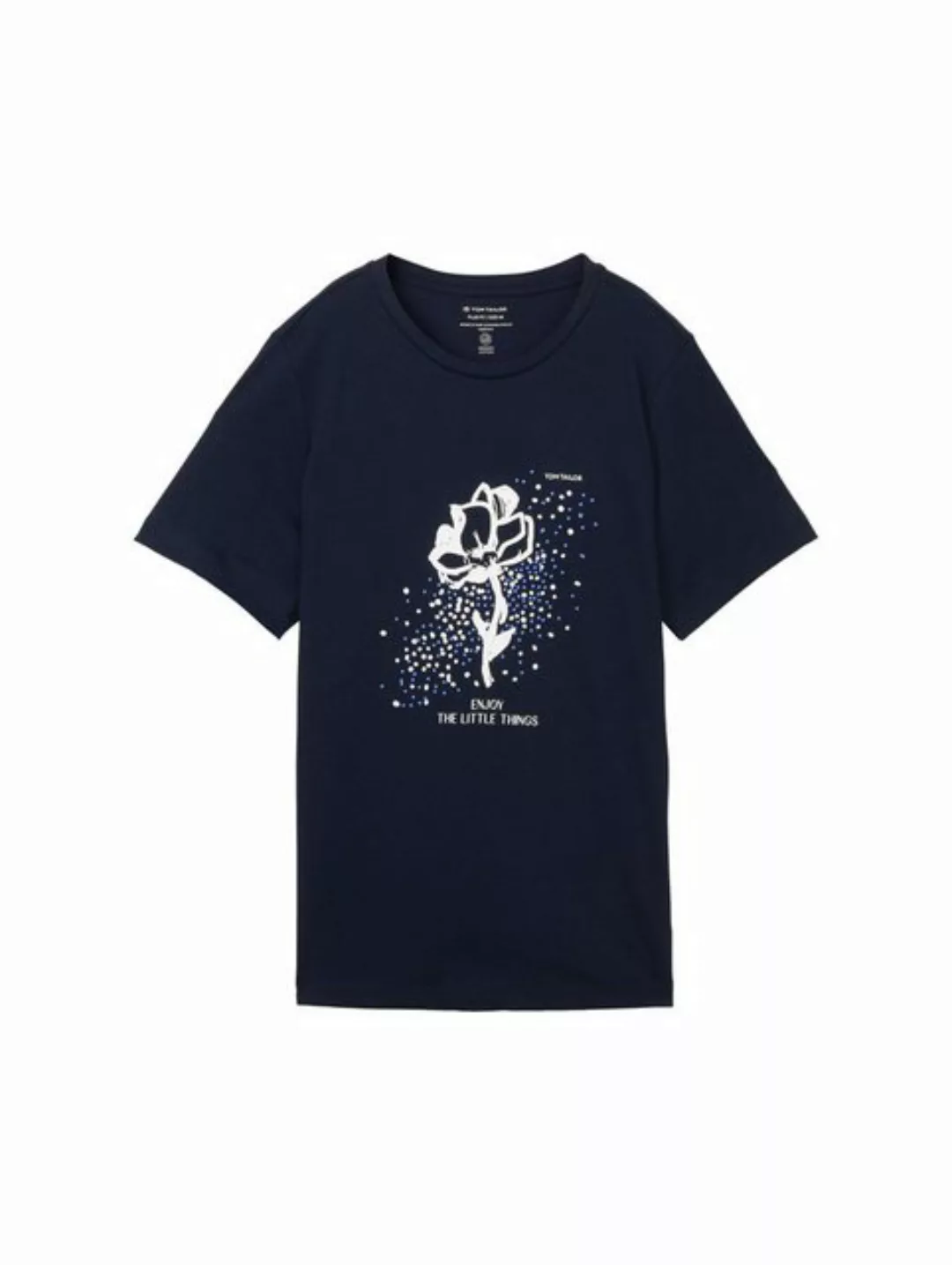 TOM TAILOR PLUS T-Shirt Plus - Print T-Shirt mit Bio-Baumwolle günstig online kaufen