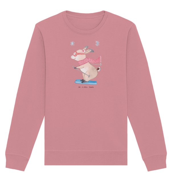 Mr. & Mrs. Panda Longpullover Größe L Hase Skifahren - Canyon Pink - Gesche günstig online kaufen