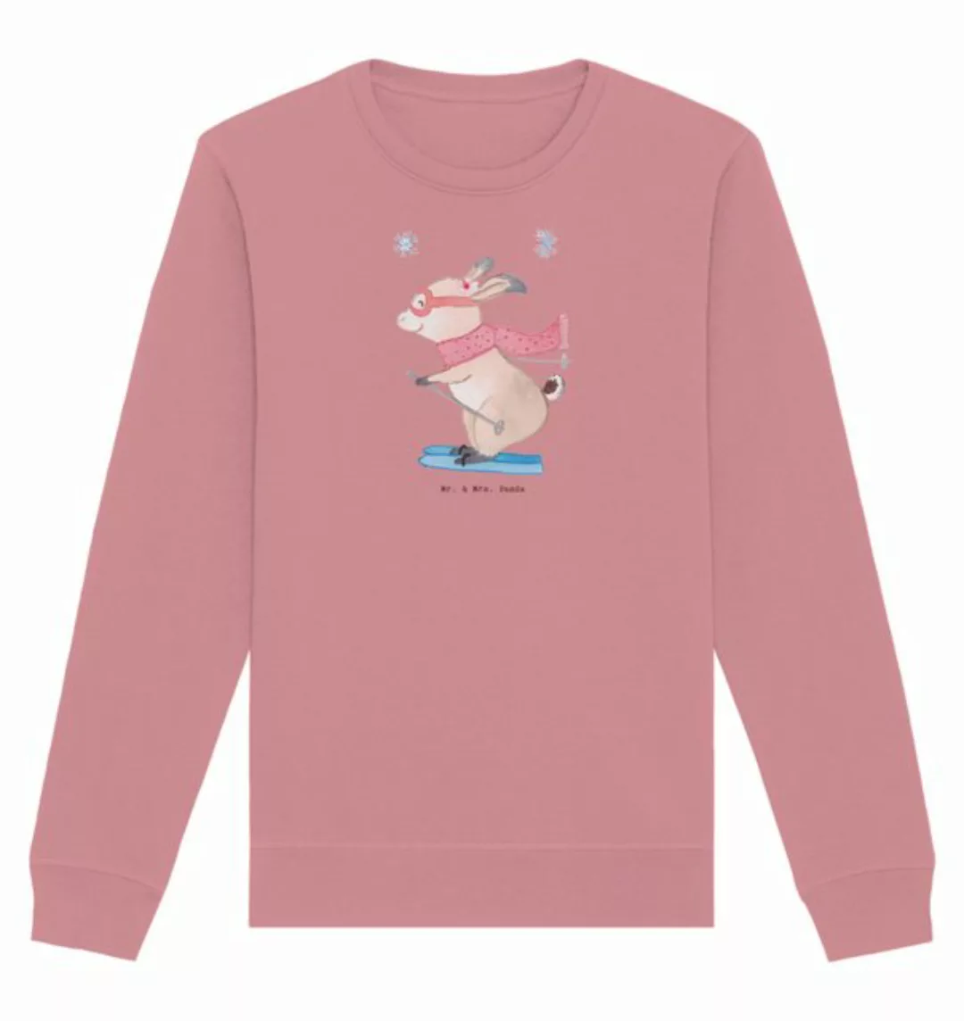 Mr. & Mrs. Panda Longpullover Größe L Hase Skifahren - Canyon Pink - Gesche günstig online kaufen