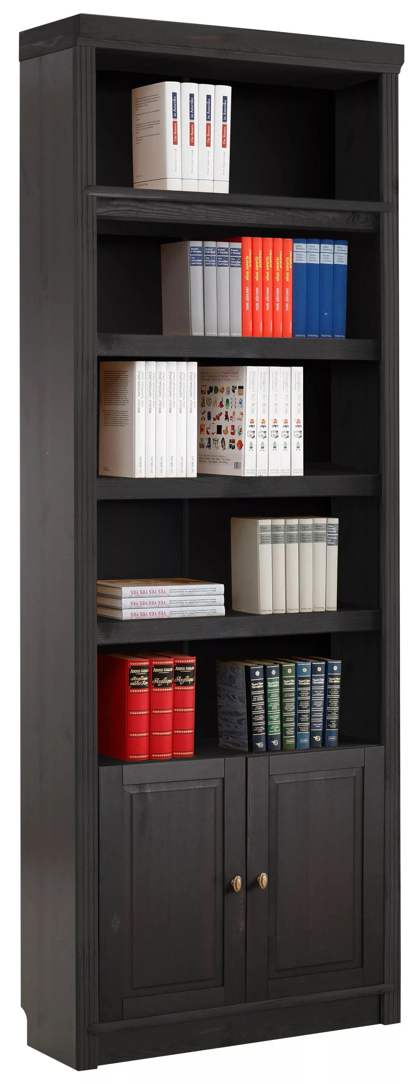 Home affaire Bücherregal "Soeren", aus massiver Kiefer, Höhe 220 cm, mit 2 günstig online kaufen