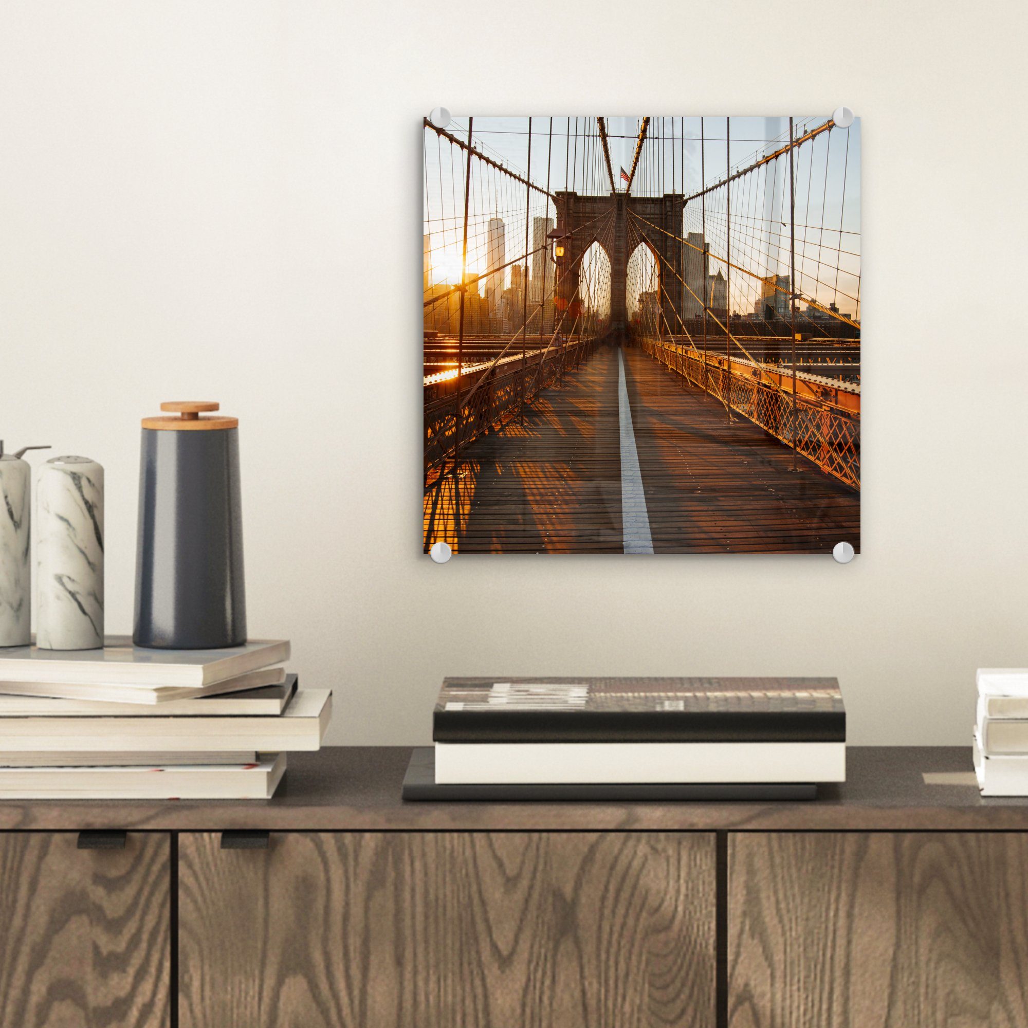 MuchoWow Acrylglasbild Brooklyn Bridge in New günstig online kaufen
