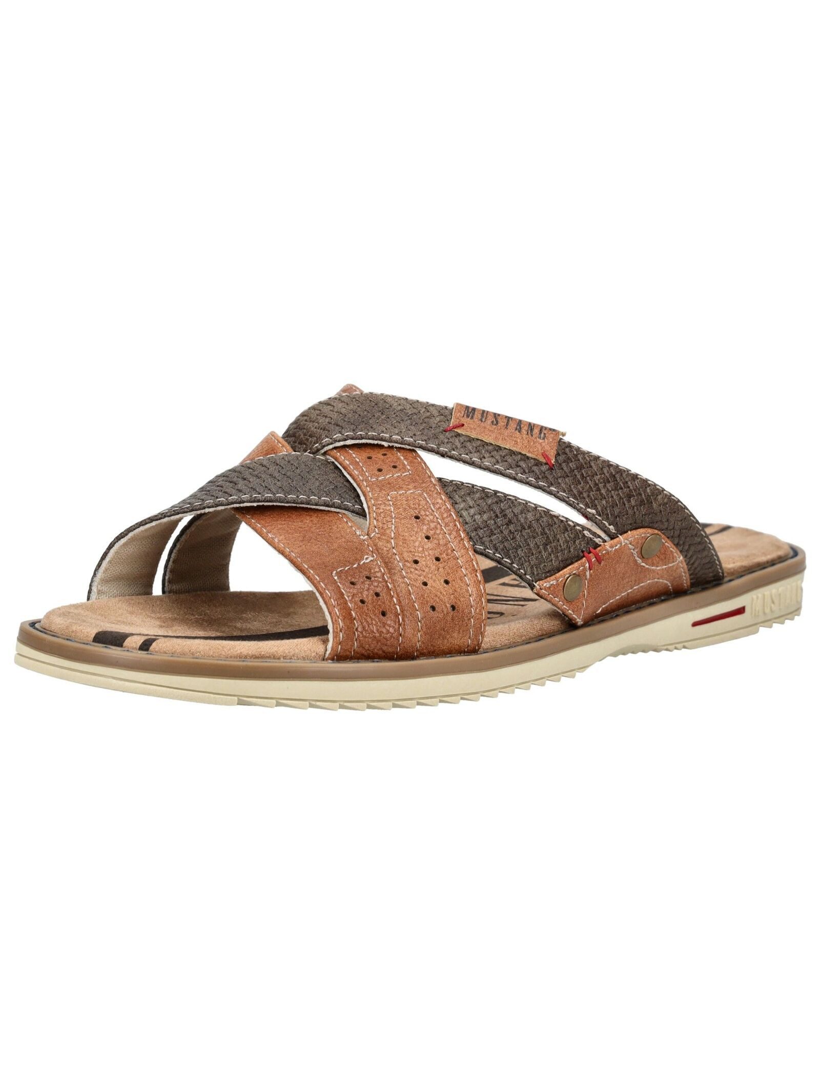 MUSTANG Pantoletten Lederimitat Pantolette günstig online kaufen