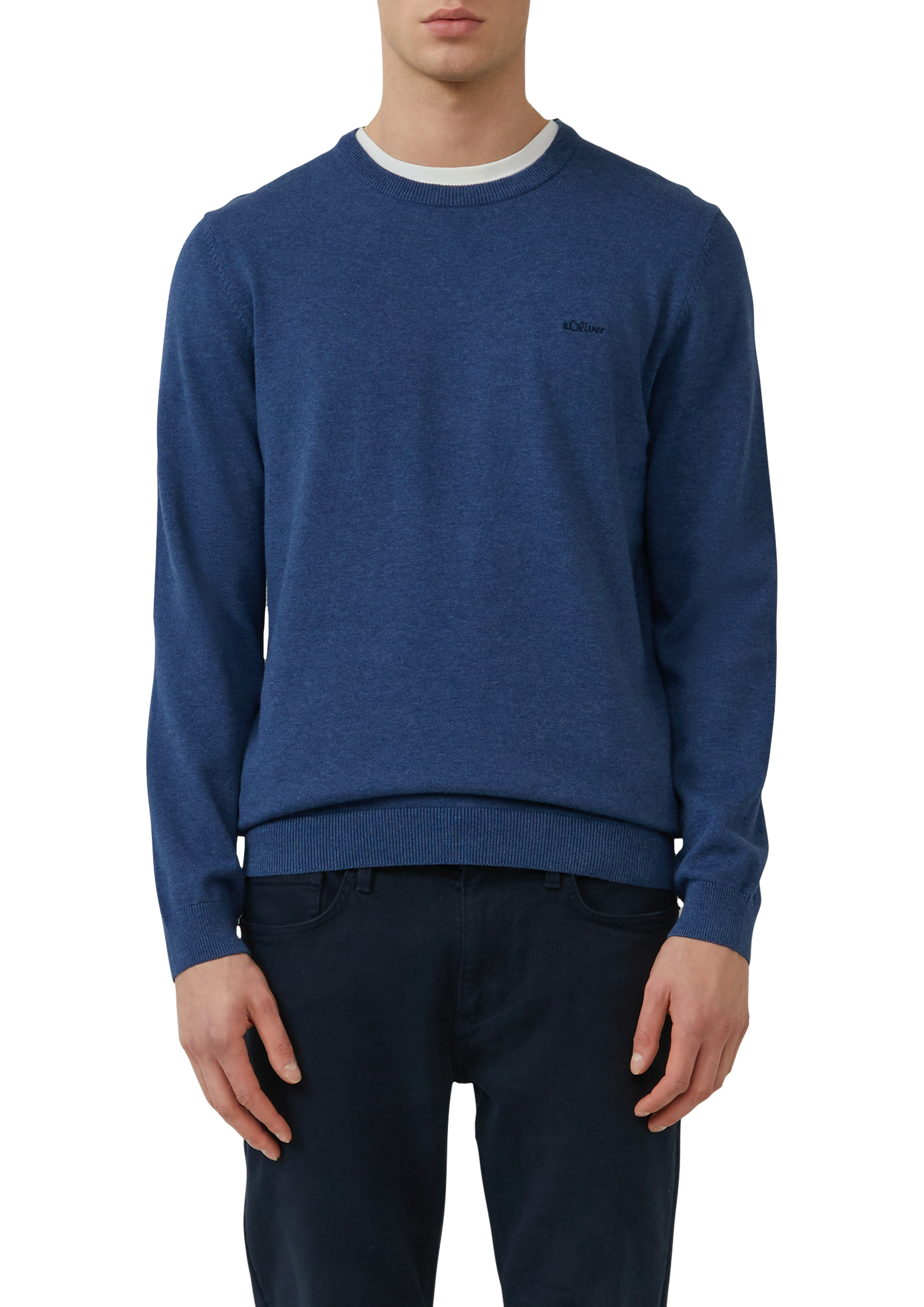 s.Oliver Strickpullover, mit Logostickerei günstig online kaufen