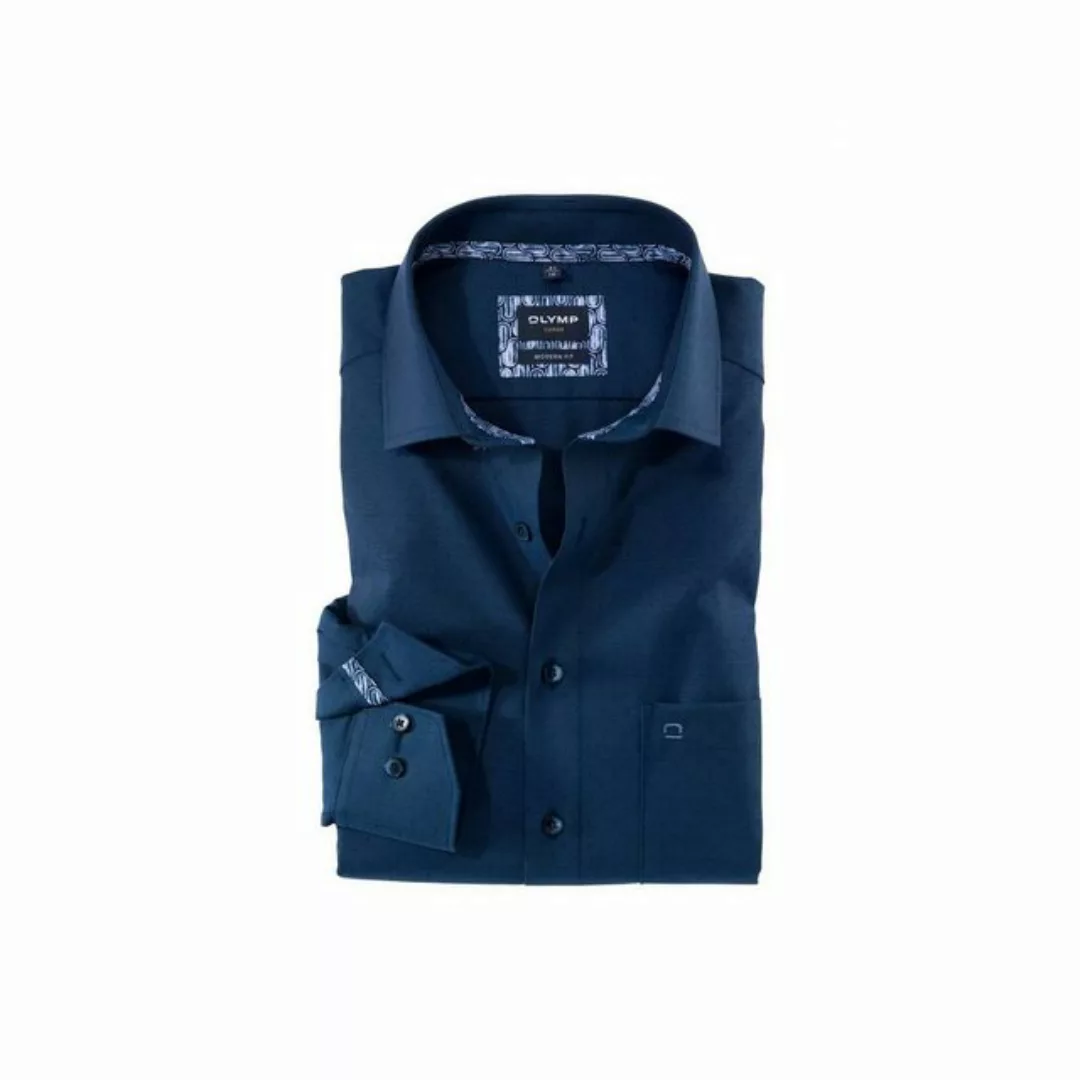 OLYMP Langarmhemd marineblau (1-tlg) günstig online kaufen