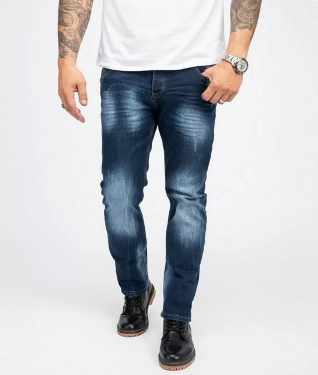 Rock Creek Regular-fit-Jeans Herren Jeans Regular Fit Dunkelblau RC-2110 günstig online kaufen