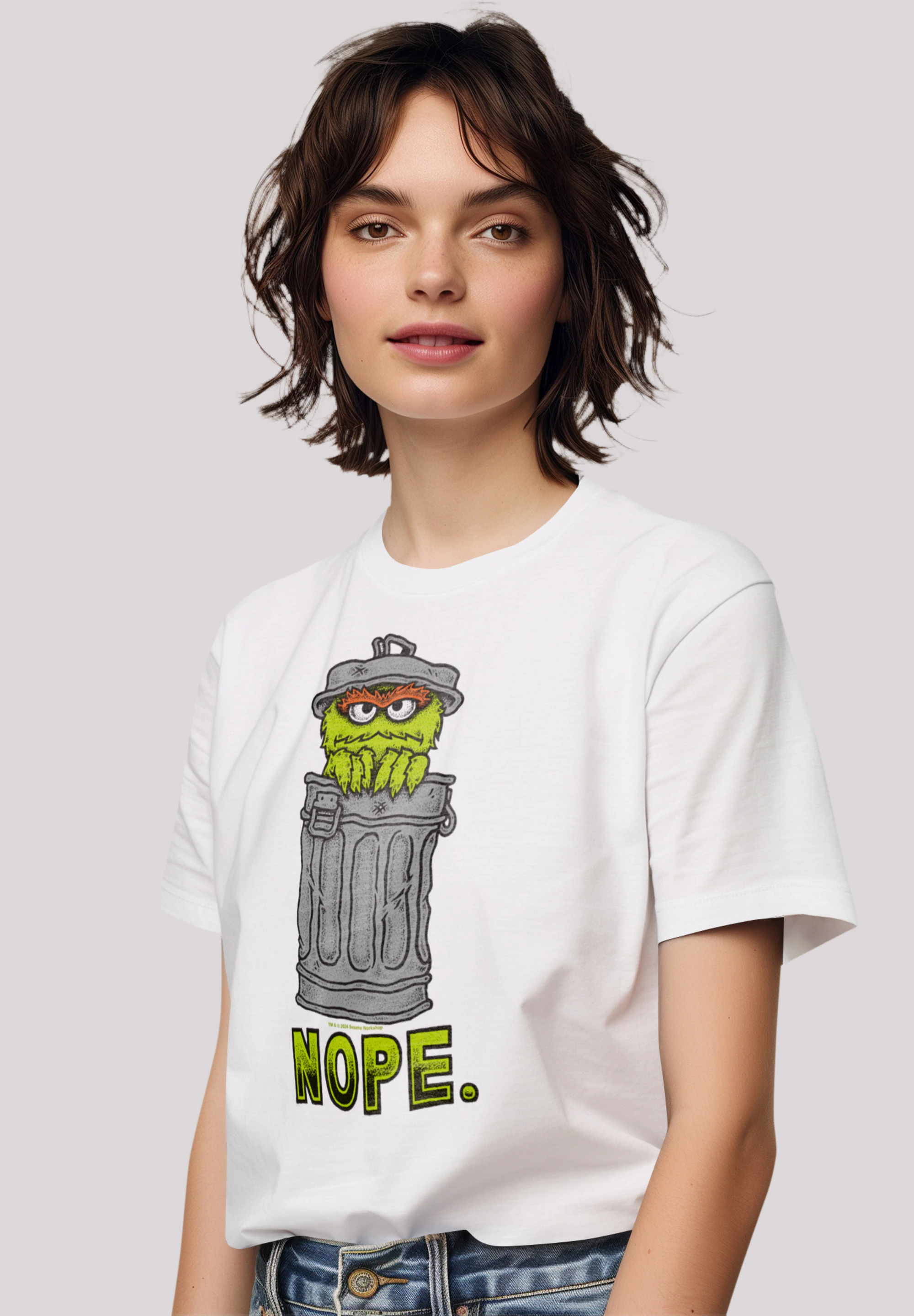 F4NT4STIC T-Shirt "Sesamstraße Oscar Nope", Premium Qualität günstig online kaufen