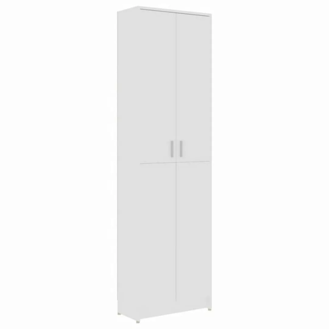 Garderobenschrank Weiß 55x25x189 Cm Spanplatte günstig online kaufen