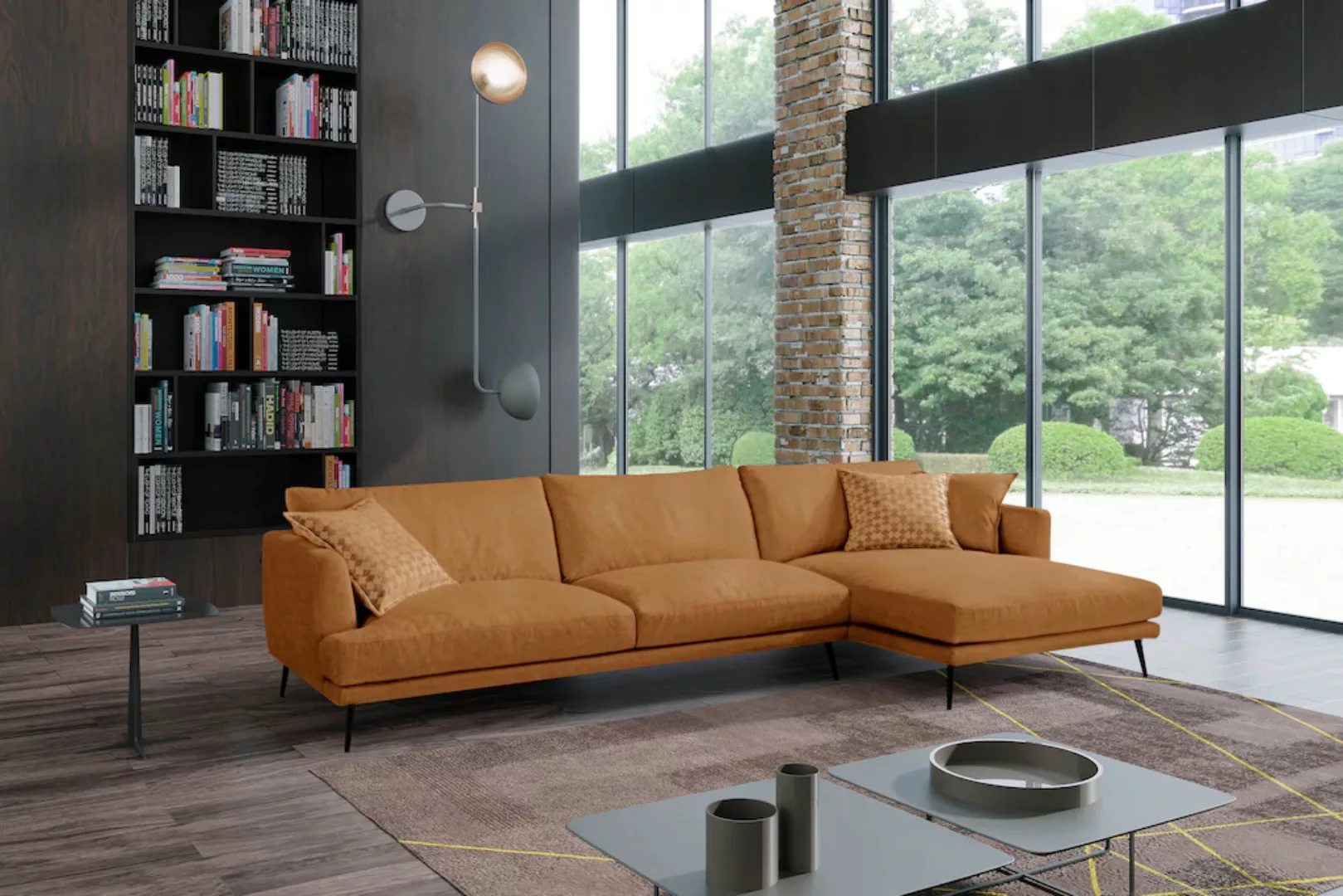 Egoitaliano Ecksofa »Sophia, Designsofa mit extrakomfortablem Sitzkomfort«, günstig online kaufen