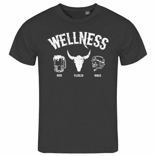 deinshirt Print-Shirt Herren T-Shirt Wellness für Biker Funshirt mit Motiv günstig online kaufen