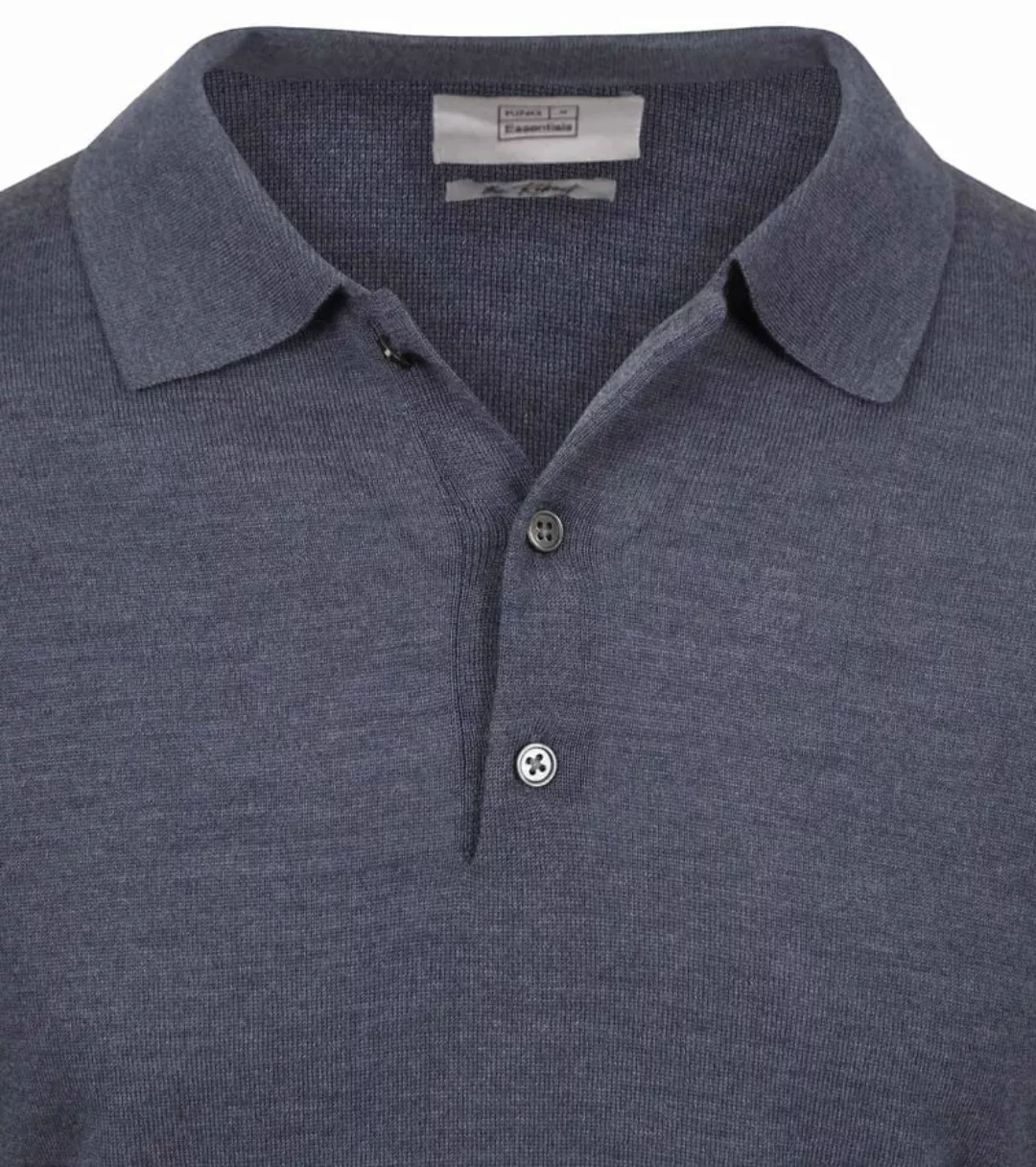 King Essentials The Robert Long Sleeve Poloshirt Merino Anthrazit - Größe M günstig online kaufen