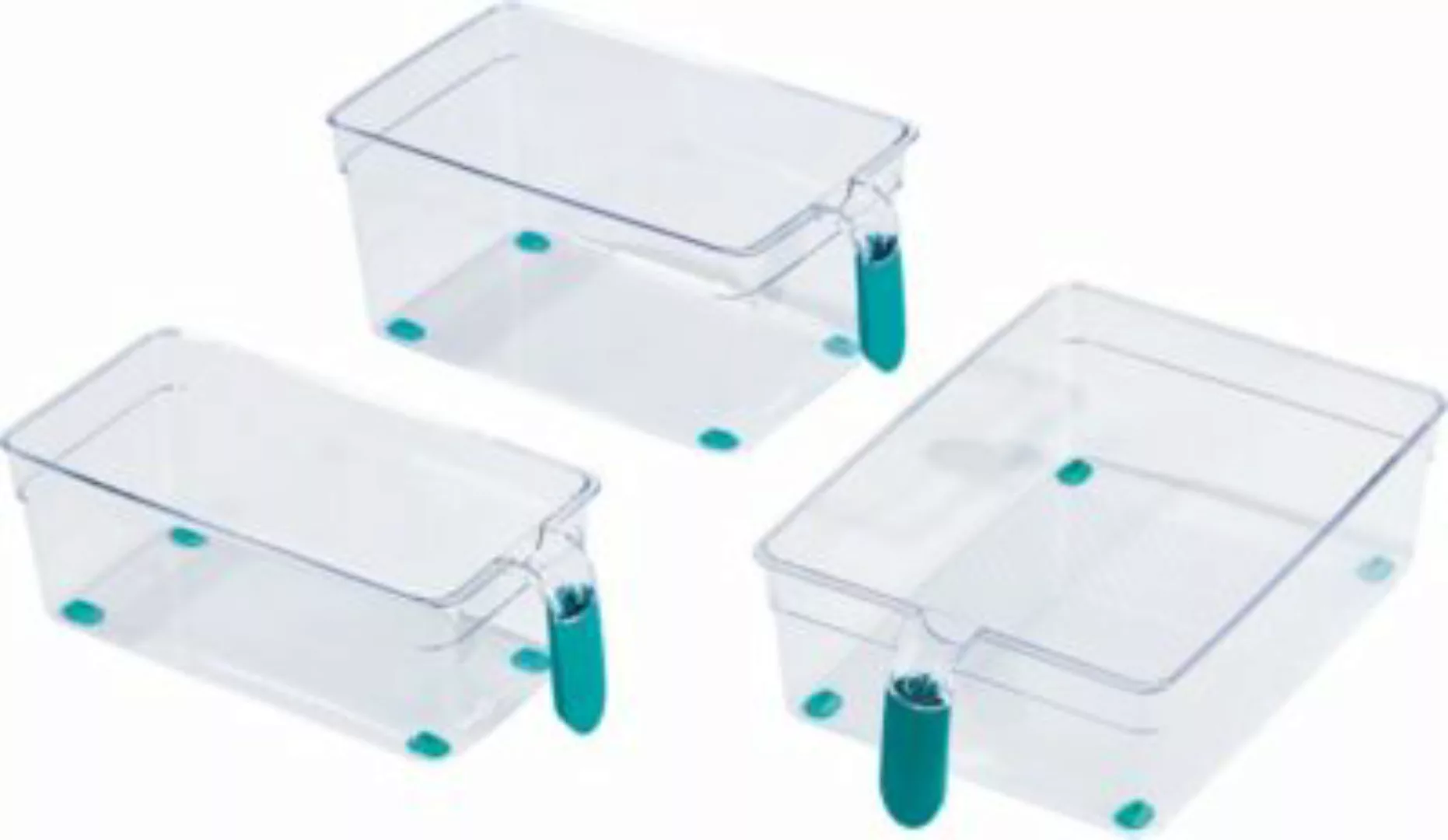 MAXXMEE 3-tlg. Kühlschrank Organizer Set transparent günstig online kaufen