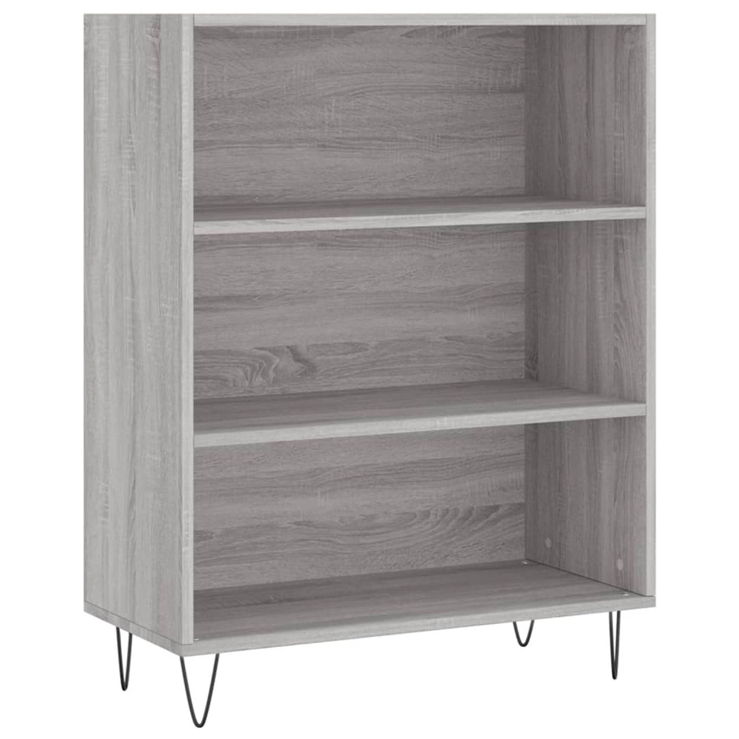 VidaXL Bücherregal Grau Sonoma 69,5x32,5x90 cm Metall Holzwerkstoff günstig online kaufen