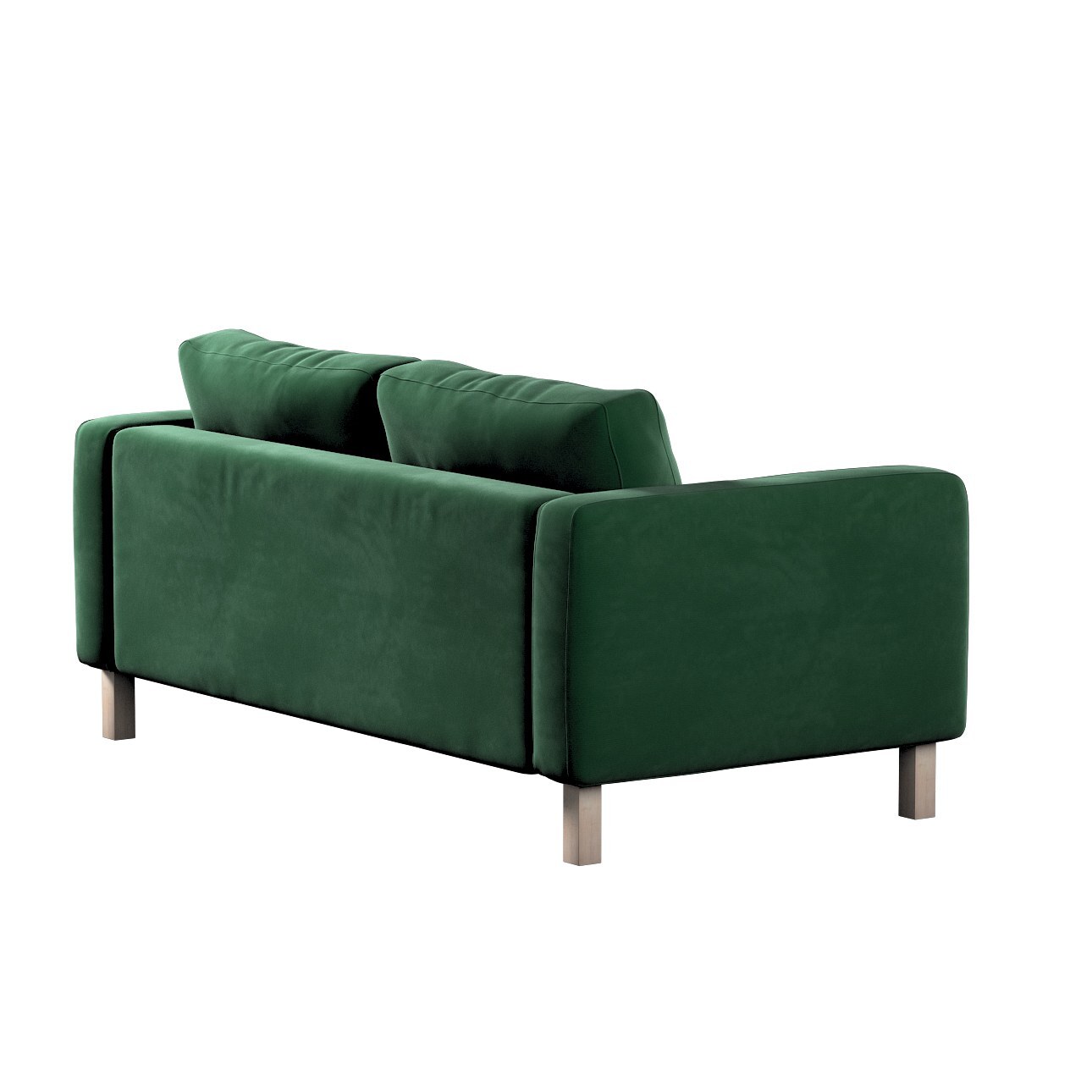 Bezug für Karlstad 2-Sitzer Sofa nicht ausklappbar, grün, Sofahusse, Karlst günstig online kaufen