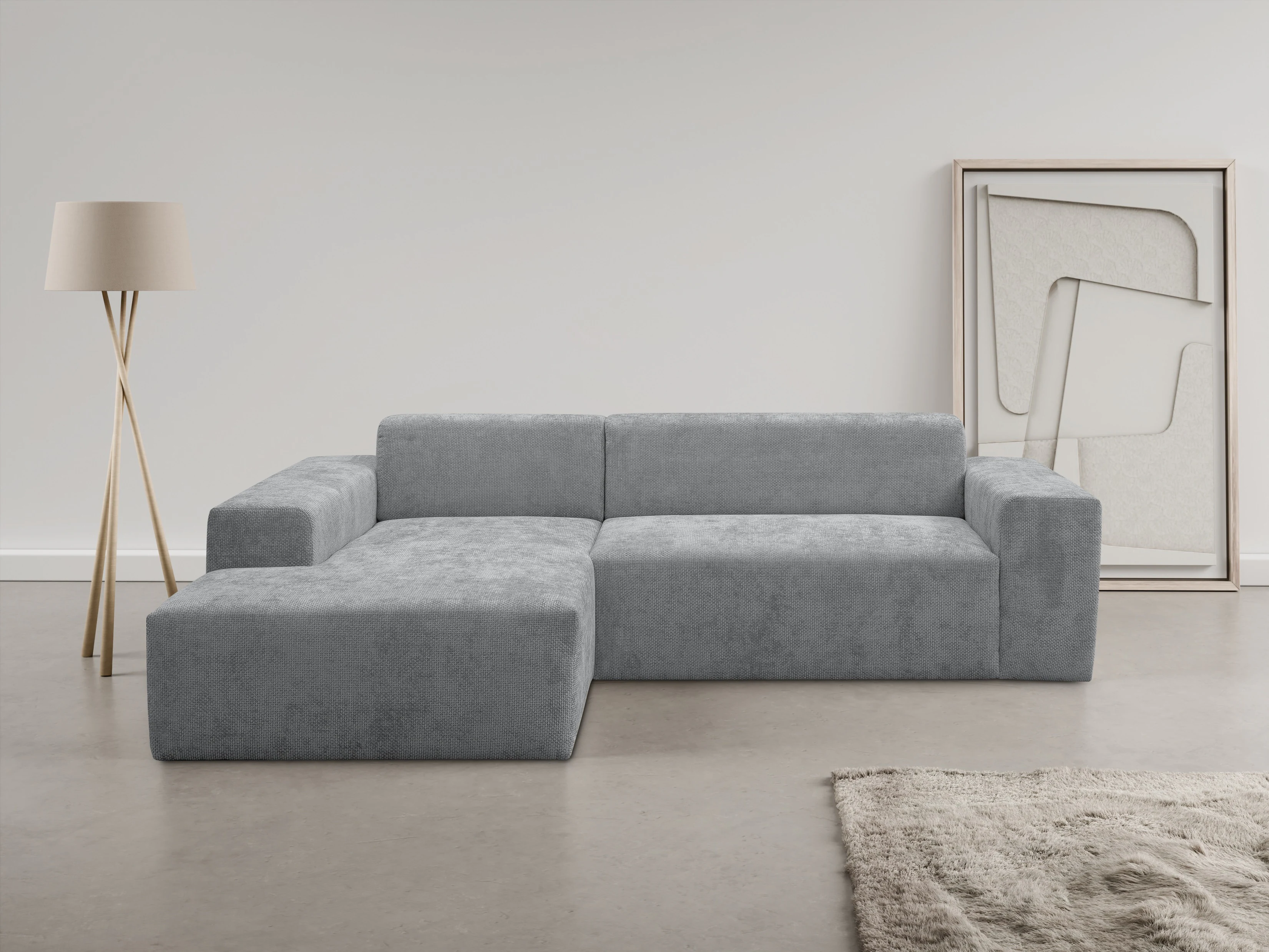 INOSIGN Ecksofa "Zeus-L", Curvy Trend Ecksofa mit urbaner Optik in weichem günstig online kaufen