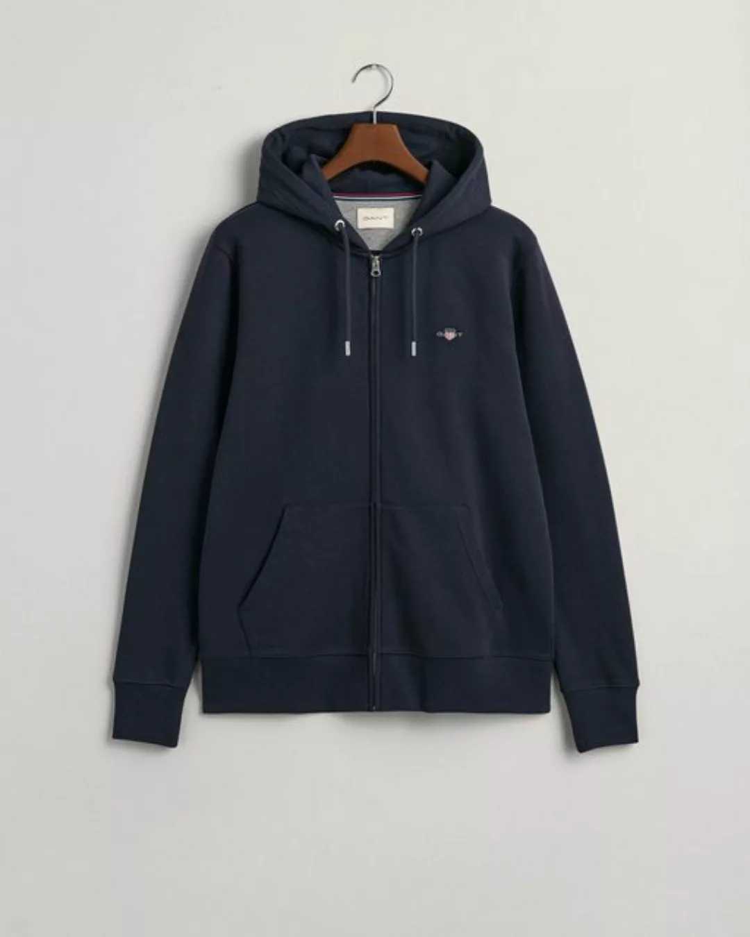 Gant Kapuzensweatjacke "REG SHIELD FULL ZIP HOODIE", mit Logostickerei auf günstig online kaufen